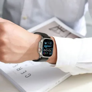 Tech-Protect Nylon Stripe remienok na Apple Watch 44/45/46/49mm, crayon grey