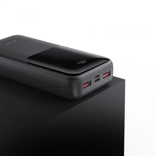 Tech-Protect PB02 Power Bank 20000mAh 2x USB / USB-C / Micro USB 22.5W, čierny