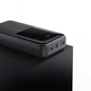 Tech-Protect PB02 Power Bank 20000mAh 2x USB / USB-C / Micro USB 22.5W, čierny