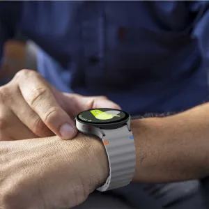 Tech-Protect Silicone Sport remienok na Samsung Galaxy Watch 4 / 5 / 5 Pro / 6 / 7 / FE, crayon grey