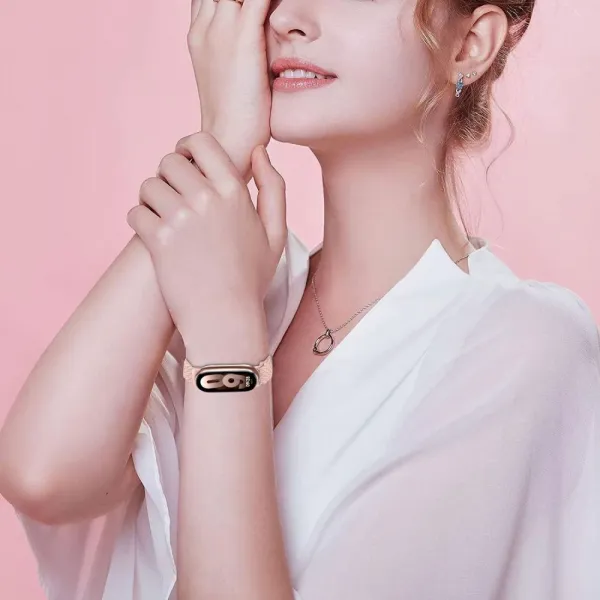 Tech-Protect Nylonmag remienok na Xiaomi Smart Band 8 / 9 / NFC, starlight