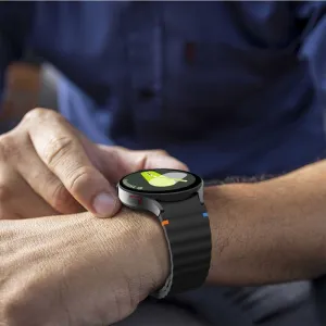 Tech-Protect Silicone Sport remienok na Samsung Galaxy Watch 4 / 5 / 5 Pro / 6 / 7 / FE, black