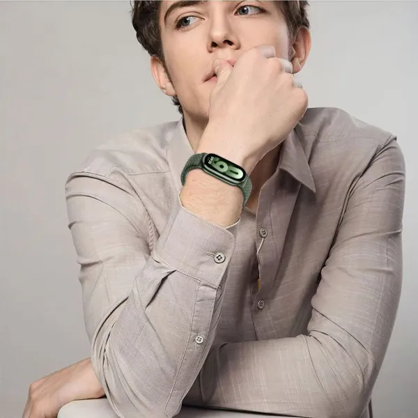 Tech-Protect Nylonmag remienok na Xiaomi Smart Band 8 / 9 / NFC, starlight