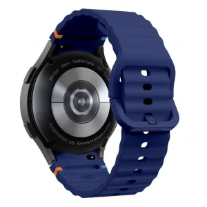 Tech-Protect Silicone Sport remienok na Samsung Galaxy Watch 4 / 5 / 5 Pro / 6 / 7 / FE, navy blue
