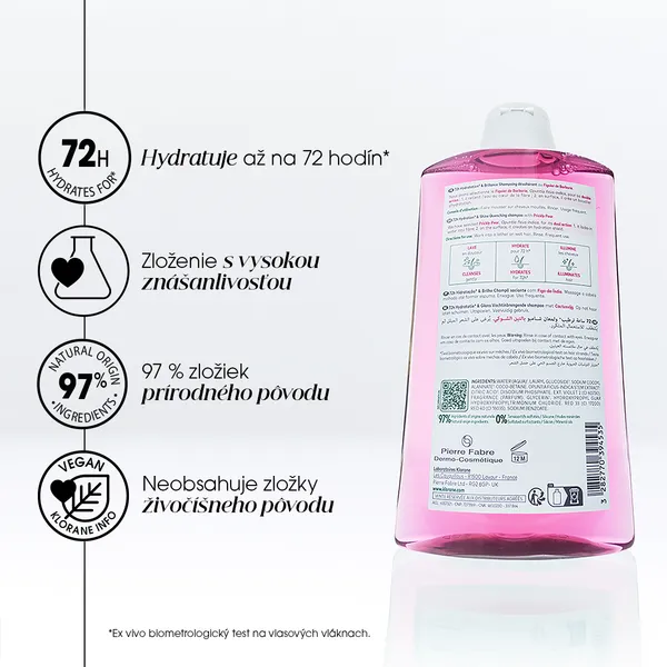 Klorane Opuncia intenzívne hydratačný šampón 200 ml