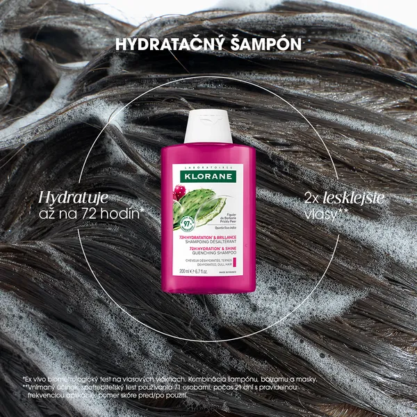 Klorane Opuncia intenzívne hydratačný šampón 200 ml