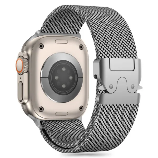 Tech-Protect Milano remienok na Apple Watch 44/45/46/49mm, silver