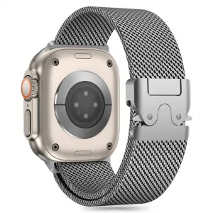 Tech-Protect Milano remienok na Apple Watch 44/45/46/49mm, silver