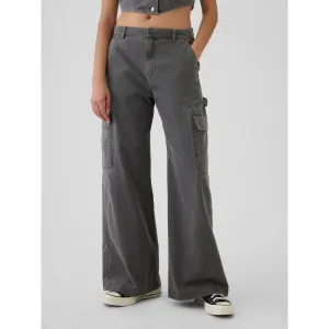 GAP Trousers with pockets Baggy Khaki Cargo - Women's