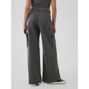 GAP Trousers with pockets Baggy Khaki Cargo - Women's