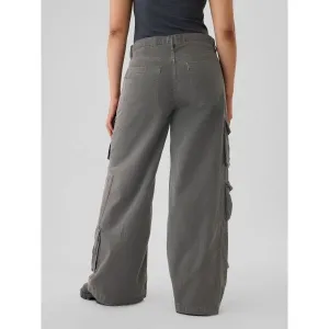 GAP Trousers with pockets Baggy Khaki Cargo - Women's
