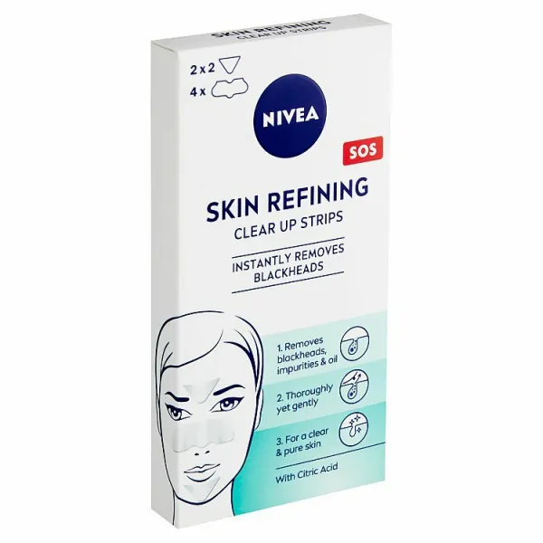 NIVEA Skin Refining čistiace pleťové náplasti 6 ks