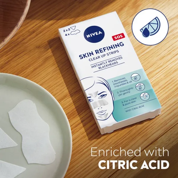 NIVEA Skin Refining čistiace pleťové náplasti 6 ks
