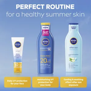 NIVEA SUN Protect & Moisture opaľovacie mlieko SPF 20 200 ml