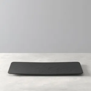 Viacúčelový tanier, hranatý, kolekcia Manufacture Rock - Villeroy & Boch