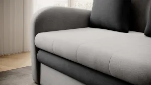 Eltap Rozkládací pohovka ARIO 130 cm Nube 03/Nube 06 šedá