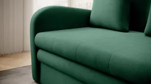 Eltap Rozkládací pohovka ARIO 130 cm Nube 35/Nube 35 tmavě zelená
