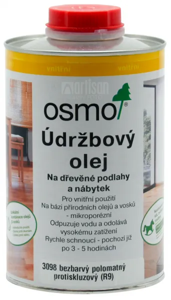 OSMO Údržbový olej 1 l 3098 - bezfarebný protišmykový polomat
