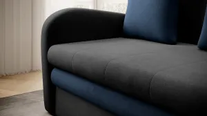 Eltap Rozkládací pohovka ARIO 130 cm Nube 06/Nube 40 tmavě šedá
