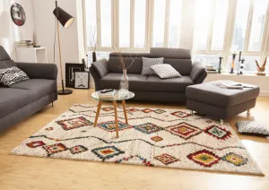 Koberec Nomadic Geometric krémový
