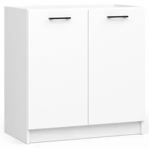 Ak furniture Kuchyňská rohová linka Olivie 3 m prosklená bílá/dub sonoma