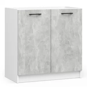 Ak furniture Kuchyňská linka Olivie 1,8 m prosklená beton