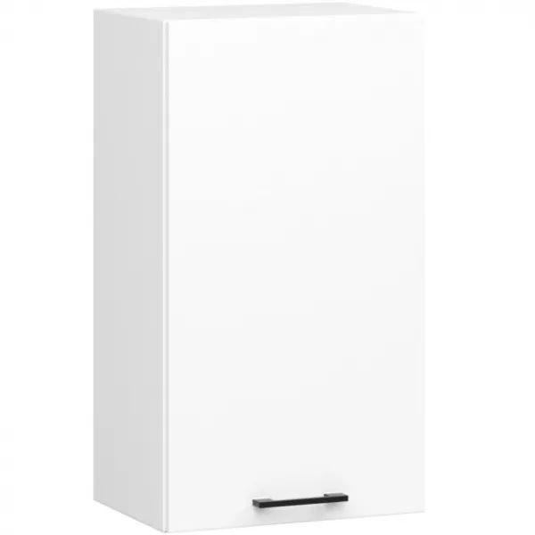 Ak furniture Kuchyňská linka Olivie 2,4 m H720 prosklená bílá/dub sonoma