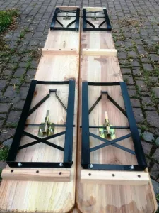 JAKS Pivný set 177 cm drevený