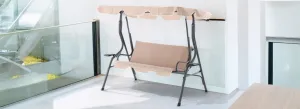 JAKS Záhradná hojdačka tmavo béžová