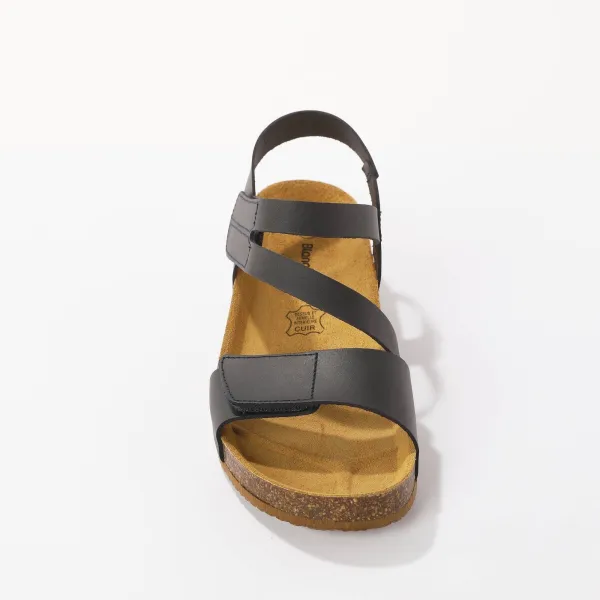 Kožené sandále na suchý zips