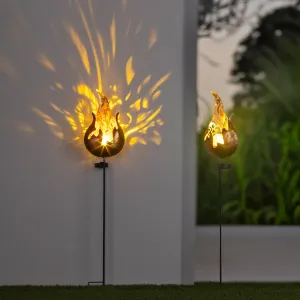Haushalt International Solární zahradní zápich Fuego, 2 ks