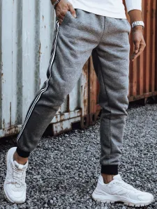 Trendy pánske tepláky grafitové