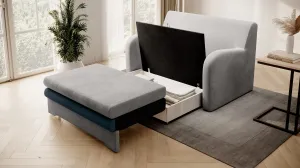 Eltap Rozkládací pohovka ARIO 130 cm Nube 03/Monolith 76 šedá