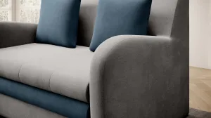 Eltap Rozkládací pohovka ARIO 130 cm Nube 03/Monolith 76 šedá