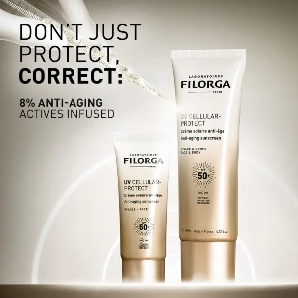 FILORGA UV CELLULAR-PROTECT FACE opaľovací krém na tvár proti vráskam SPF 50+ 40 ml