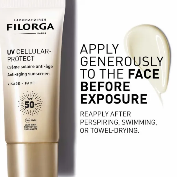 FILORGA UV CELLULAR-PROTECT FACE opaľovací krém na tvár proti vráskam SPF 50+ 40 ml