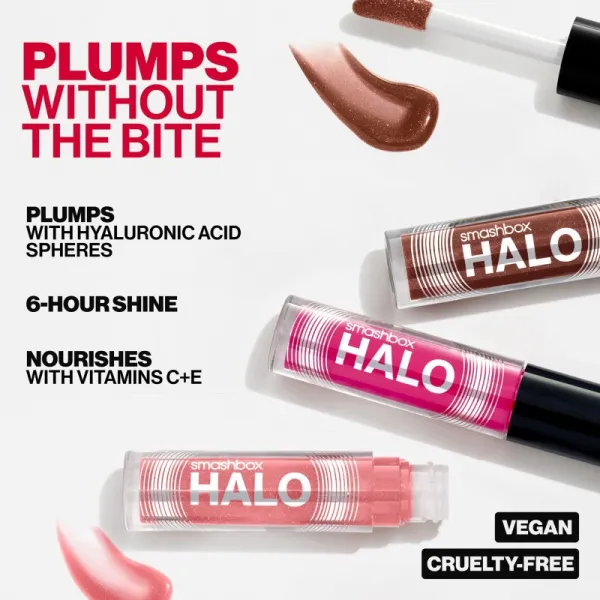 Smashbox Halo Plump + Glow Lip Gloss hydratačný lesk na pery pre objem pier odtieň Luster 4.6 ml
