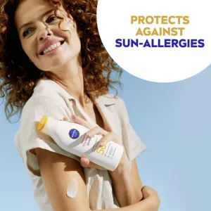NIVEA SUN Sensitive Immediate mlieko na opaľovanie pre citlivú pokožku SPF 50+ 200 ml
