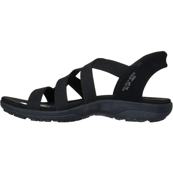 Skechers REGGAE SLIM - STRETCH FLEX Dámske sandále, čierna, veľkosť