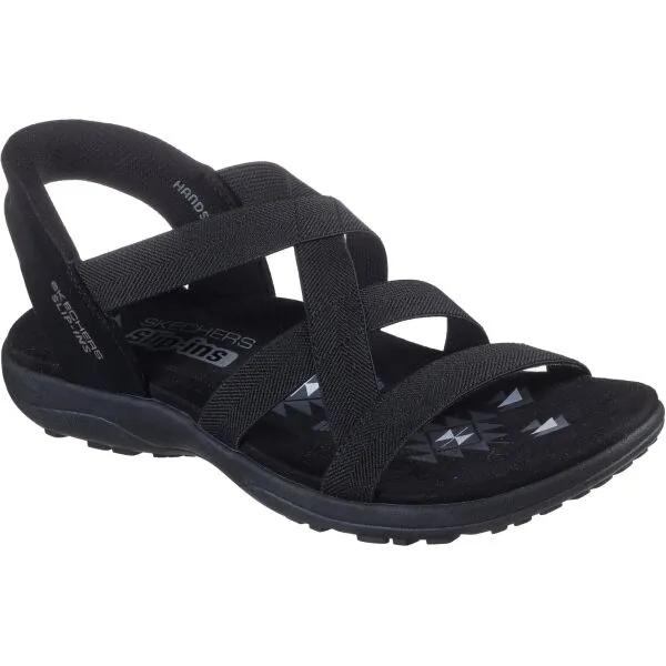 Skechers REGGAE SLIM - STRETCH FLEX Dámske sandále, čierna, veľkosť
