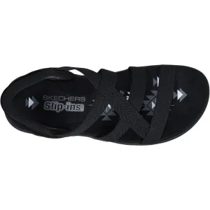 Skechers REGGAE SLIM - STRETCH FLEX Dámske sandále, čierna, veľkosť