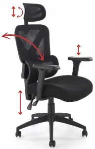 HALMAR Kancelárská stolička ASTRAL čierna