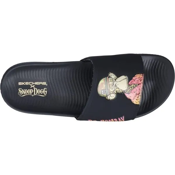 Skechers HYPER - BOMBAY Pánske šľapky, čierna, veľkosť