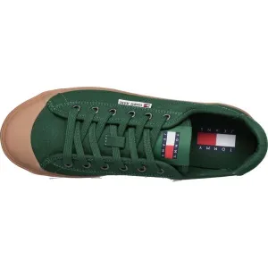 Tommy Hilfiger TJM VULCANIZED BUMPERCANVAS Pánske tenisky, tmavo zelená, veľkosť
