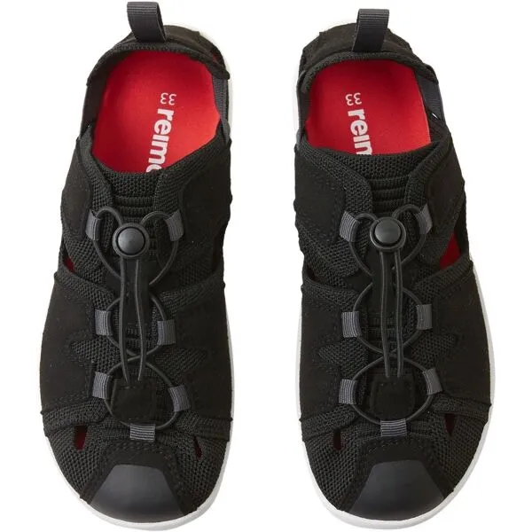 REIMA VALOA Detské barefoot sandále, čierna, veľkosť