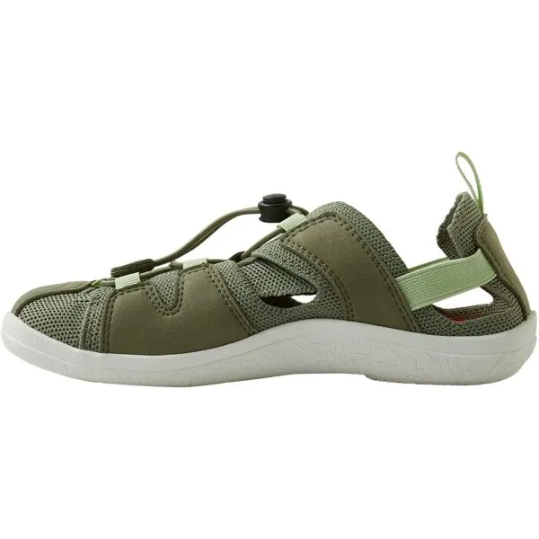 REIMA VALOA Detské barefoot sandále, khaki, veľkosť