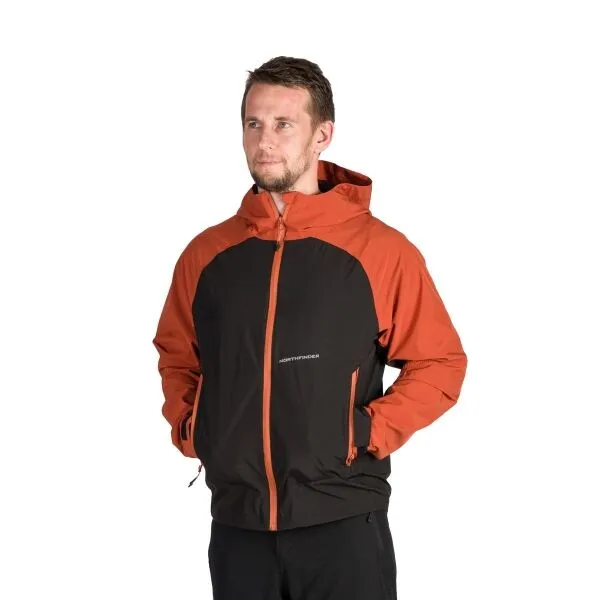 Northfinder IWAN Pánska outdoorová bunda, červená, veľkosť