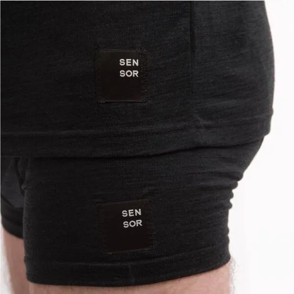 Sensor MERINO CORDURA Pánske funkčné tričko, čierna, veľkosť