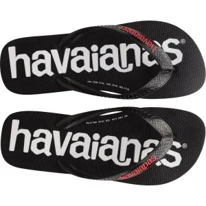 HAVAIANAS TOP LOGO MANIA 2 Unisex žabky, čierna, veľkosť 41/42