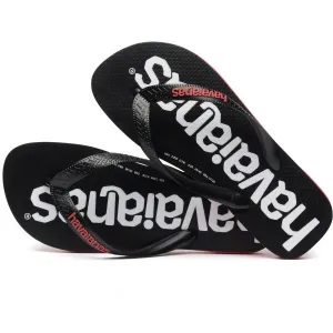 HAVAIANAS TOP LOGO MANIA 2 Unisex žabky, čierna, veľkosť 41/42